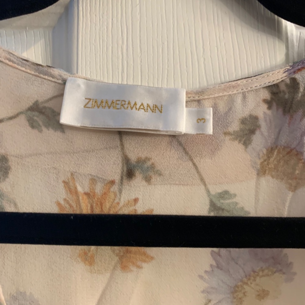 Zimmermann Floral Cream Blouse - Picture 5 of 6